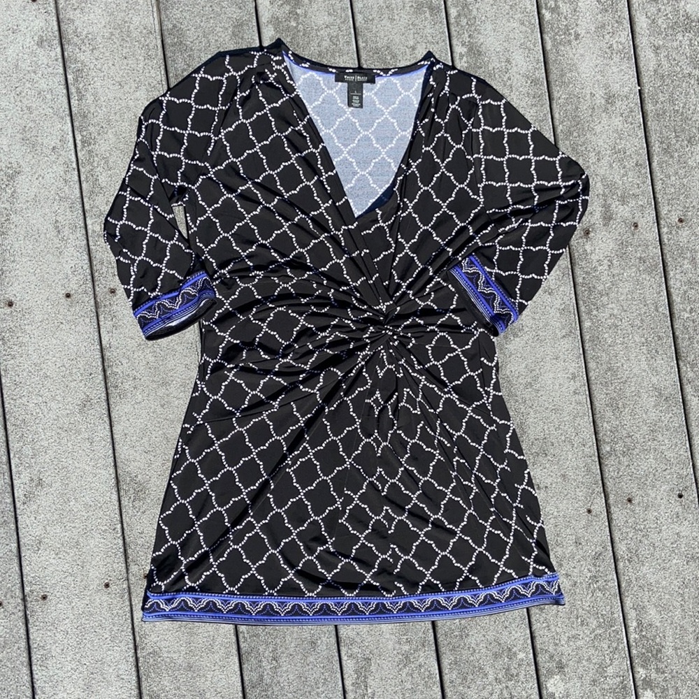 ❄️ WHBM Printed Wrap Dress